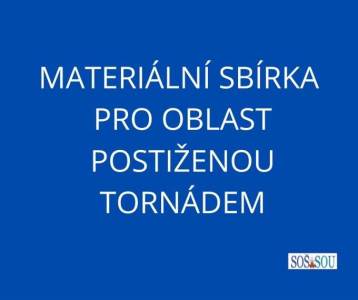 Materiální sbírka pro oblast postiženou tornádem